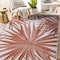World Rug Gallery Tropical Leaves Nature Inspired Indoor/Outdoor Area Rug 5' x 7' Rust 4030RUST5X7 - alternate 9